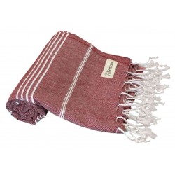 Anatolia Turkish Towel - 37X70 Inches, Burgundy