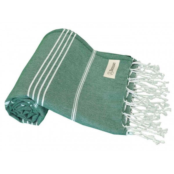 Anatolia Turkish Towel - 37X70 Inches, Forest Green