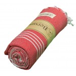 Anatolia Turkish Towel - 37X70 Inches, Red