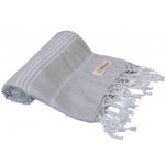 Anatolia Turkish Towel - 37X70 Inches, Silver Grey