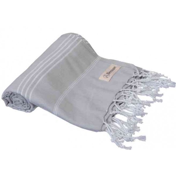 Anatolia Turkish Towel - 37X70 Inches, Silver Grey