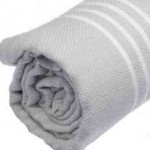 Anatolia Turkish Towel - 37X70 Inches, Silver Grey