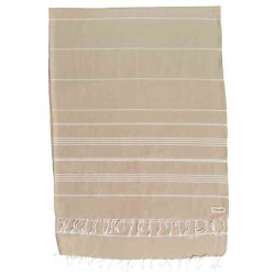 Anatolia XL Throw Blanket  - 61X82 Inches, Beige