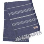 Anatolia XL Throw Blanket  - 61X82 Inches, Dark Blue