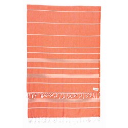 Anatolia XL Throw Blanket  - 61X82 Inches, Dark Orange