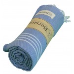 Anatolia XL Throw Blanket  - 61X82 Inches, Grey Blue