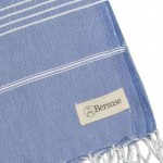 Anatolia XL Throw Blanket  - 61X82 Inches, Grey Blue