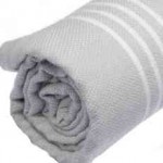 Anatolia XL Throw Blanket  - 61X82 Inches, Silver Grey