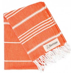 Anatolia Hand Turkish Towel - 22X35 Inches, Dark Orange