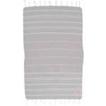 Anatolia Hand Turkish Towel - 22X35 Inches, Silver Grey
