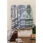 Aruba Dual-Layer Turkish Towel -37X70 Inches, Dark Blue