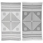 Aruba Dual-Layer Turkish Towel -37X70 Inches, Silver Gray