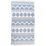 Baja Dual-Layer Turkish Towel -37X70 Inches, Grey Blue