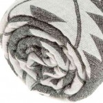 Belize Dual-Layer Turkish Towel - 37X70 Inches, Black