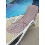 Biarritz Turkish Towel - 39X66 Inches, Burgundy