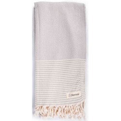 Biarritz Turkish Towel - 39X66 Inches, Grey