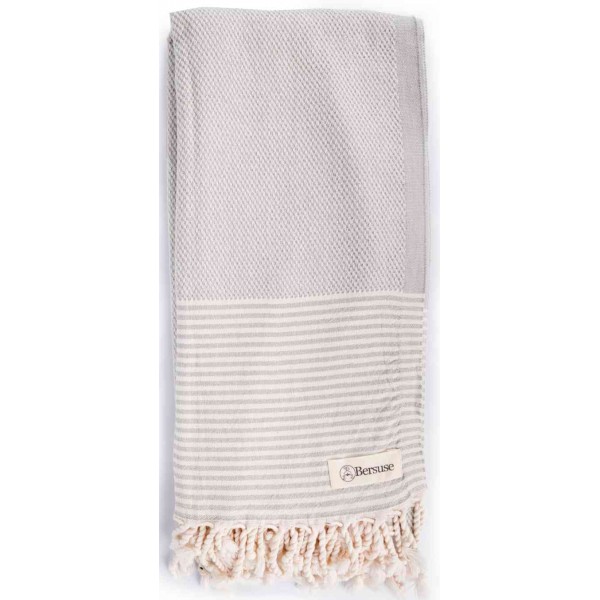 Biarritz Turkish Towel - 39X66 Inches, Grey