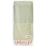 Biarritz Turkish Towel - 39X66 Inches, Olive Green