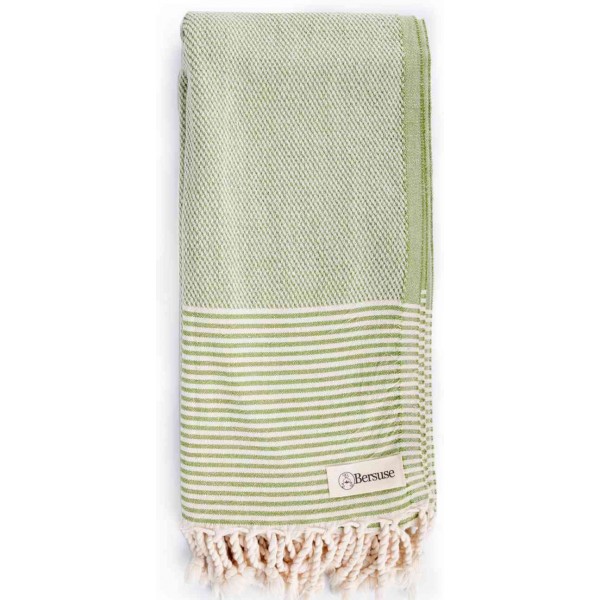 Biarritz Turkish Towel - 39X66 Inches, Olive Green