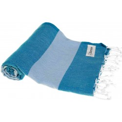 Cayman Turkish Towel - 37X70 Inches, Blue/Light Blue