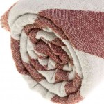 Coronado Dual-Layer Turkish Towel - 37X70 Inches, Burgundy