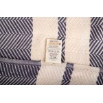 Herringbone XL Throw Blanket  - 63X94 Inches, Anthracite