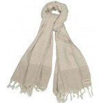 Hierapolis Turkish Towel - 37X70 Inches, Beige