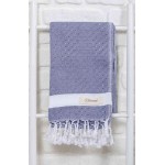 Laodicea Turkish Towel - 39X66 Inches, Dark Blue