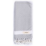 Laodicea Turkish Towel - 39X66 Inches, Silver Grey