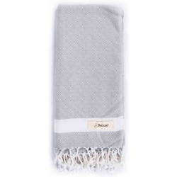 Laodicea Turkish Towel - 39X66 Inches, Silver Grey
