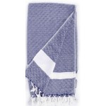 Laodicea Hand Turkish Towel - 21X39 Inches, Dark Blue