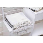 Laodicea Hand Turkish Towel - 21X39 Inches, White