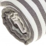 Malibu Turkish Towel - 37X70 Inches, Anthracite