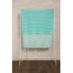 Malibu Turkish Towel - 37X70 Inches, Mint Green