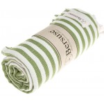 Malibu Turkish Towel - 37X70 Inches, Olive Green