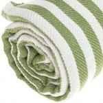 Malibu Turkish Towel - 37X70 Inches, Olive Green