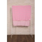 Malibu Turkish Towel - 37X70 Inches, Pink