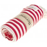 Malibu Turkish Towel - 37X70 Inches, Red