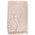 Milas XL Throw Blanket  - 60X90 Inches, Beige