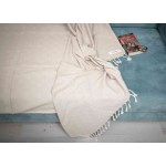 Milas XL Throw Blanket  - 60X90 Inches, Beige