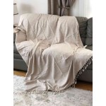 Milas XL Throw Blanket  - 60X90 Inches, Beige