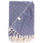 Milas XL Throw Blanket  - 60X90 Inches, Dark Blue