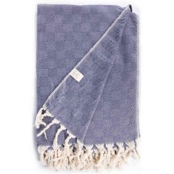 Milas XL Throw Blanket  - 60X90 Inches, Dark Blue