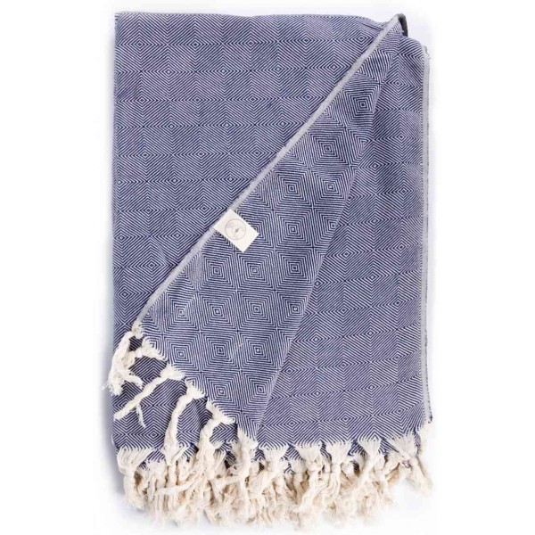 Milas XL Throw Blanket  - 60X90 Inches, Dark Blue