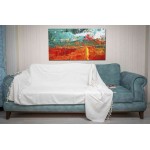 Milas XL Throw Blanket  - 60X90 Inches, White