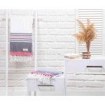 Nova Turkish Towel - 39X79 Inches, Black/White