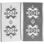 Oaxaca Dual-Layer Turkish Towel -37X70 Inches, Black