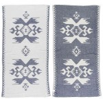 Oaxaca Dual-Layer Turkish Towel -37X70 Inches, Dark Blue