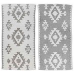 Palenque Dual-Layer Turkish Towel -37X70 Inches, Silver Gray