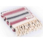 San Jose Turkish Towel - 35X70 inches, Burgundy